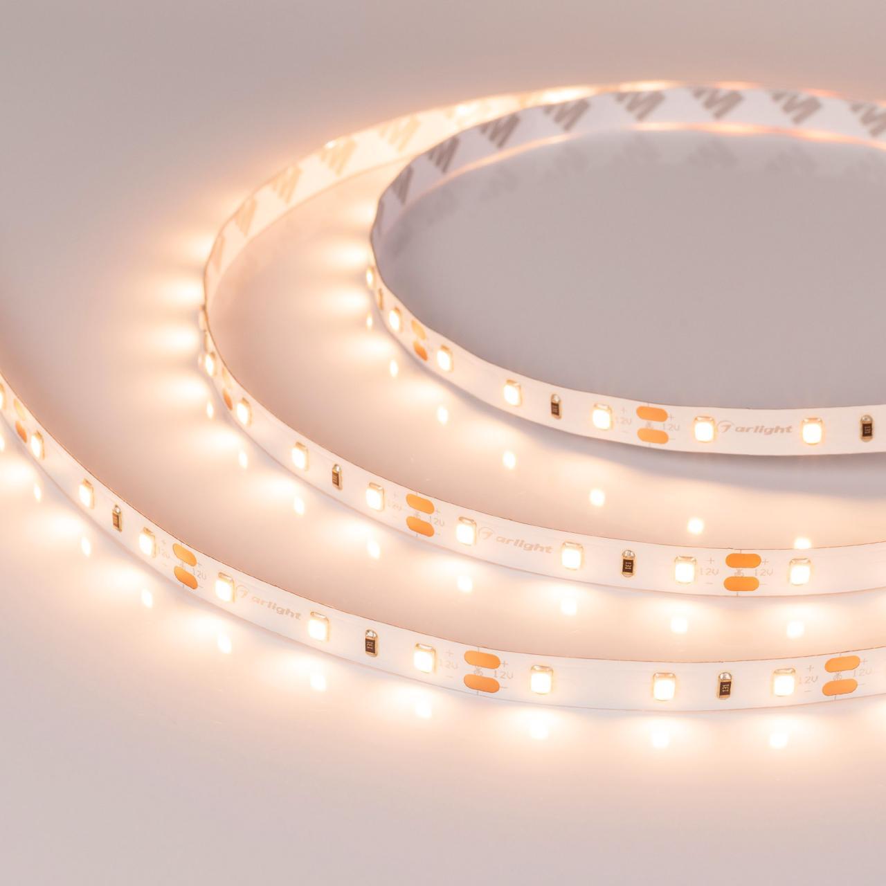 Светодиодная лента Arlight 4,8W/m 60LED/m 2835SMD теплый белый 5M 010597(2)