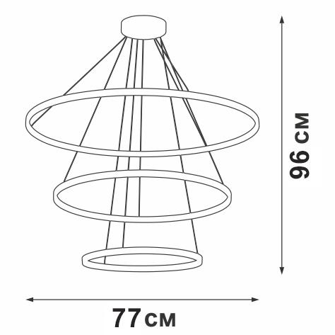 Каскадная люстра Vitaluce V04600-03/3S