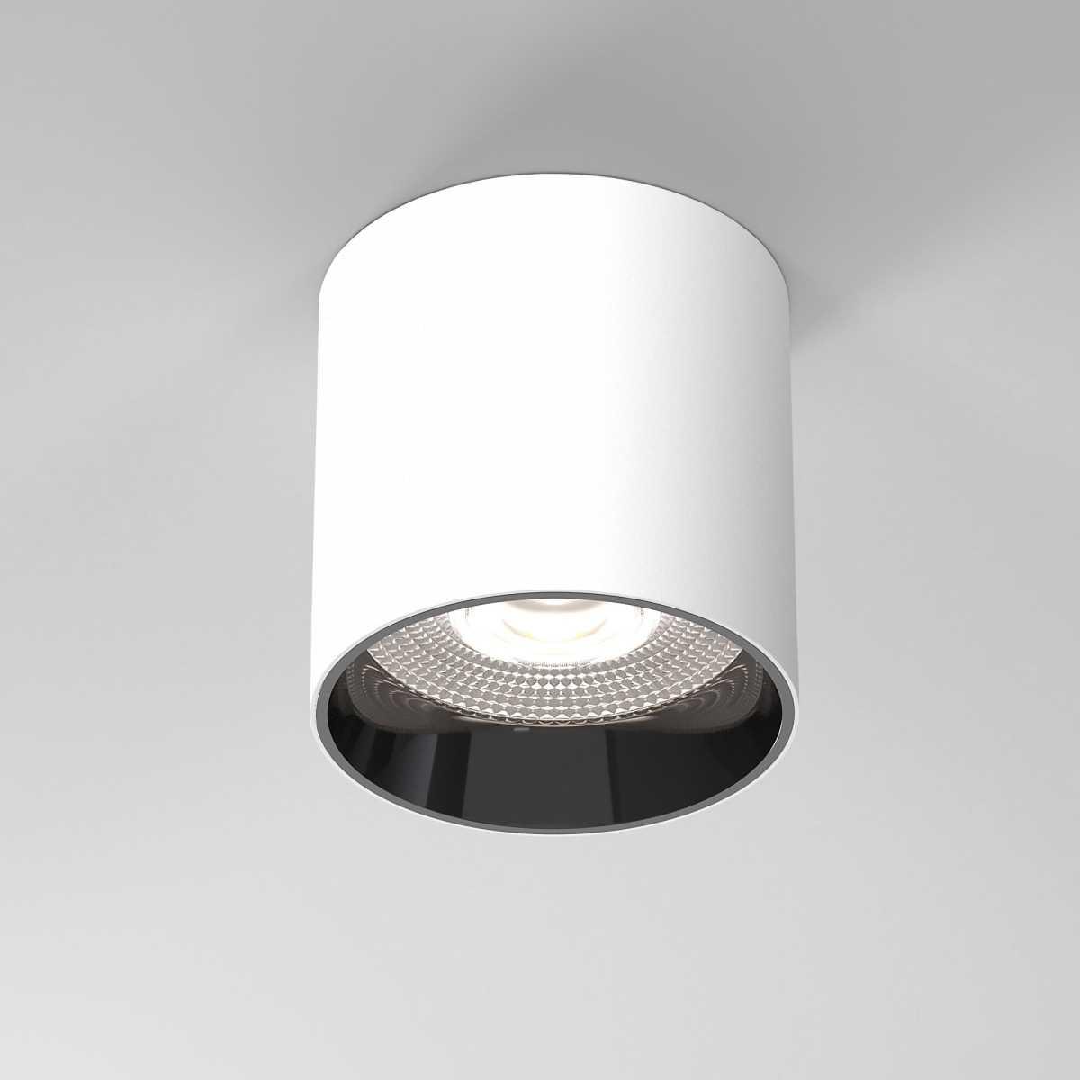 Накладной светодиодный светильник Elektrostandard Orson 25034/LED 10W 4200K белый/чёрный жемчуг a062929