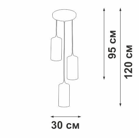 Каскадная люстра Vitaluce V2732/3S