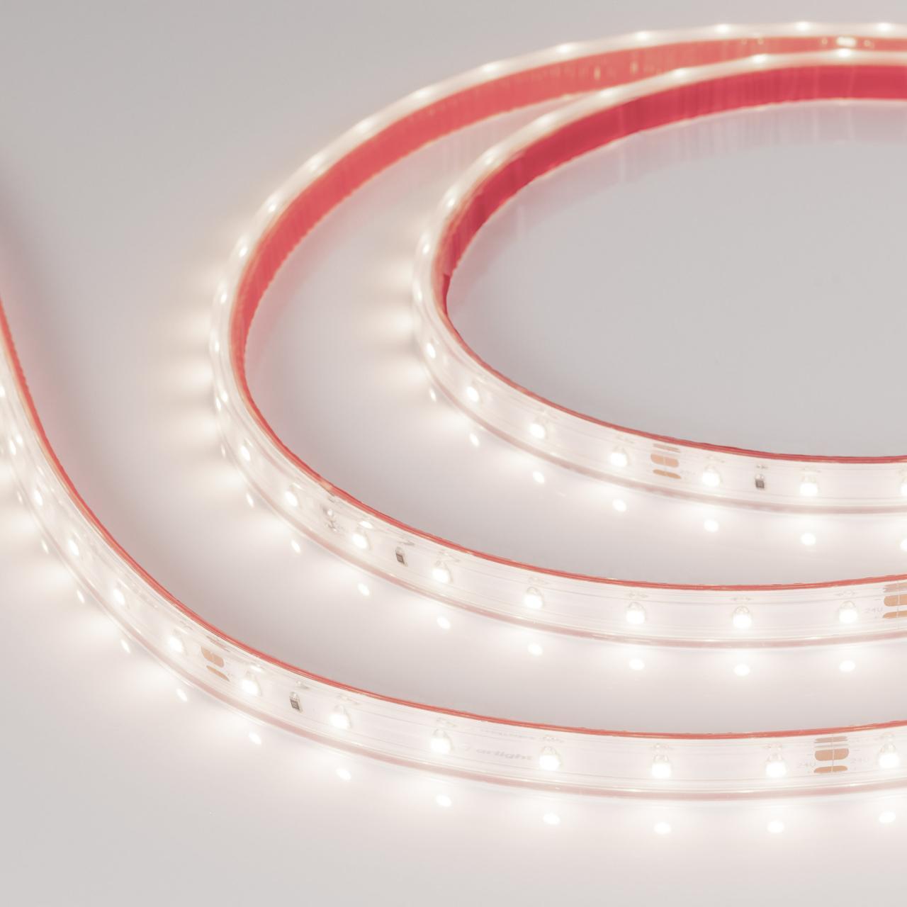 Светодиодная влагозащищенная лента Arlight 4,8W/m 60LED/m 2835SMD дневной белый 50M RTW-PS-A60-10mm 24V Day4000 024564(2)