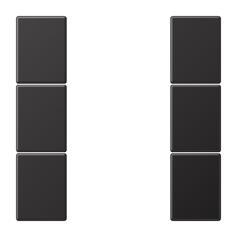 JUNG Набор накладок 3 группы, Dark