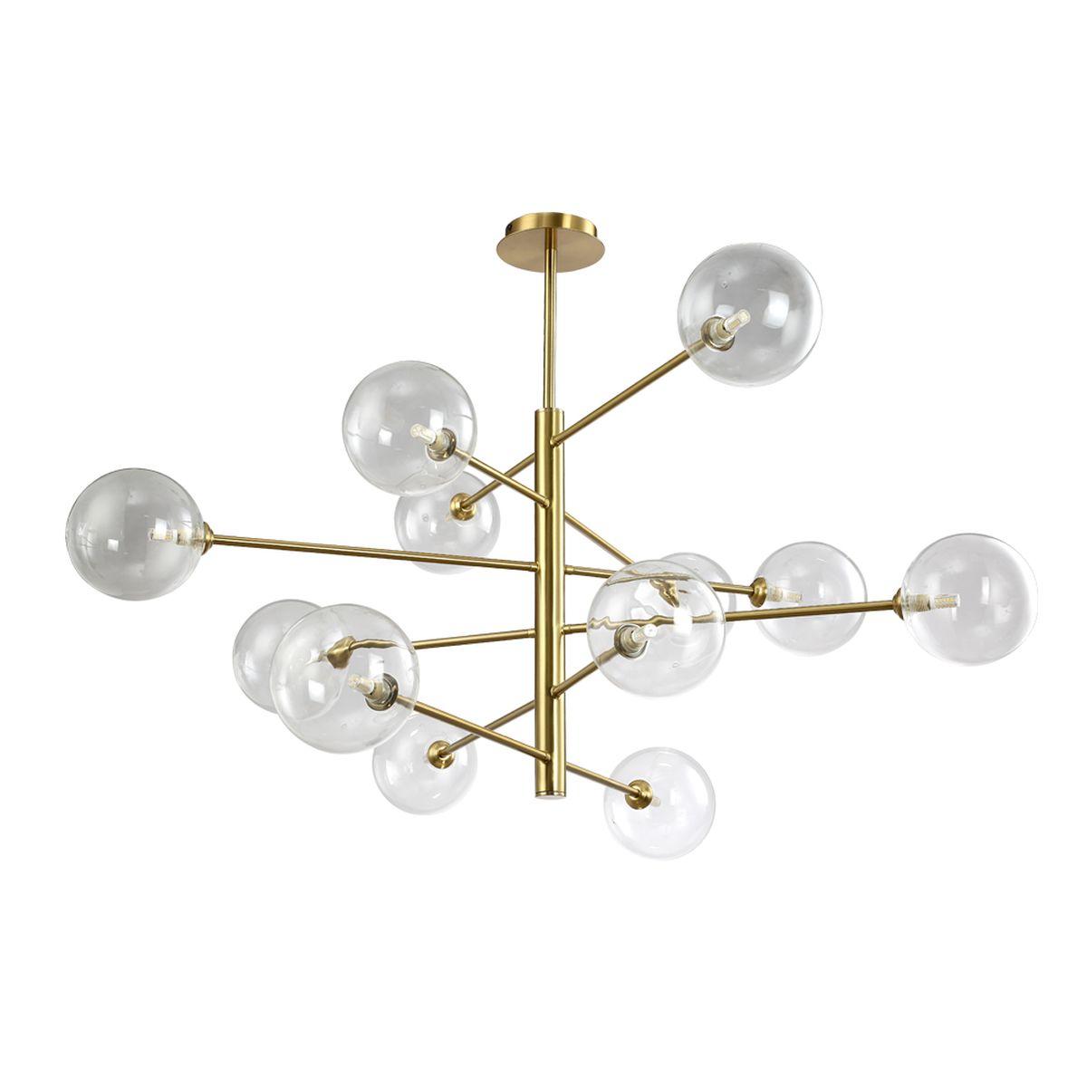 Подвесная люстра Crystal Lux Marzo SP12 Bronze/Transparente