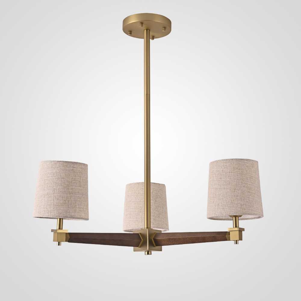 Подвесная люстра Imperium Loft Jorgenson D70 Beige/Dark Wood 203576-26