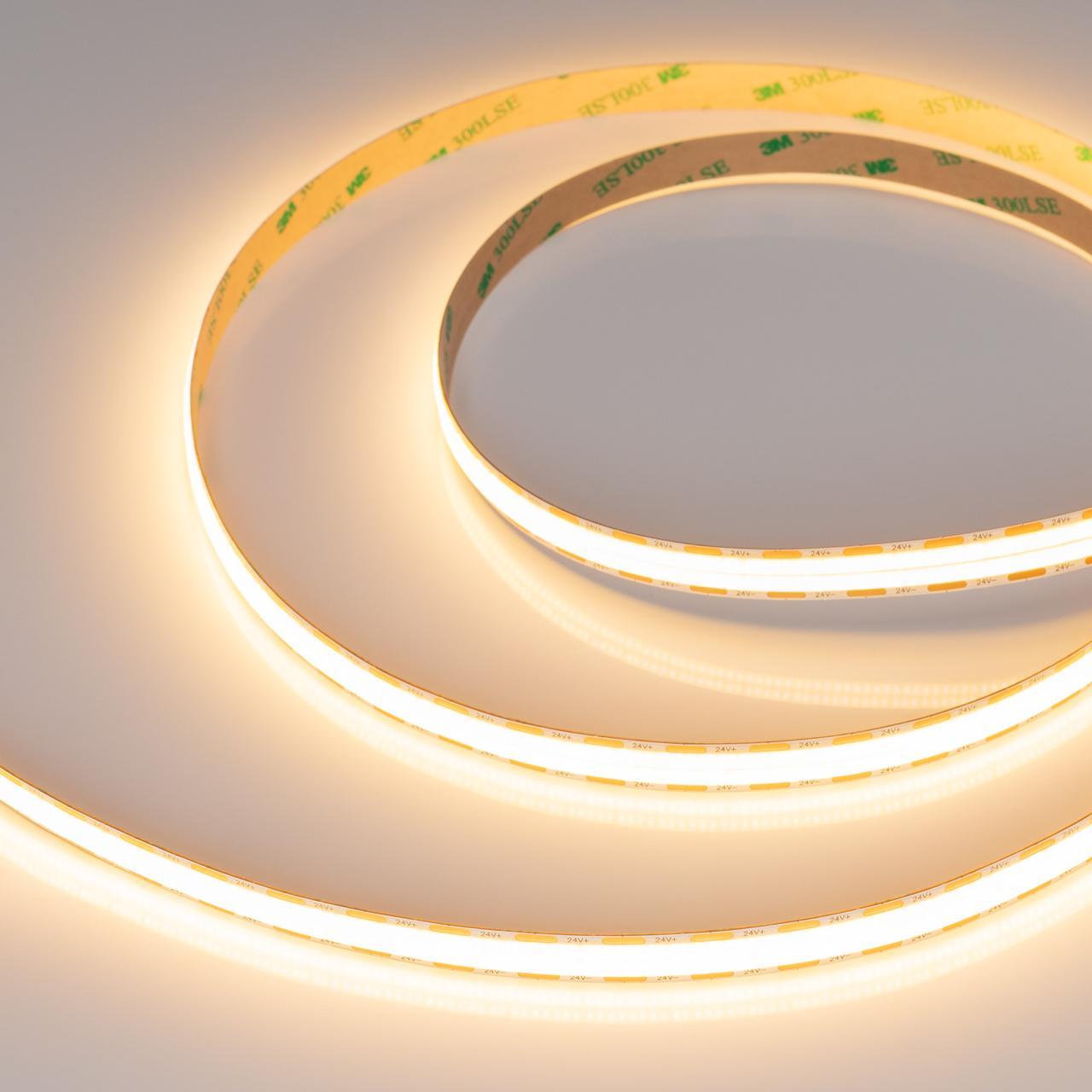 Светодиодная лента Arlight 22W/m 1088Led/m CSP теплый белый 5M COB-X1088-12mm 24V Warm2700 046933