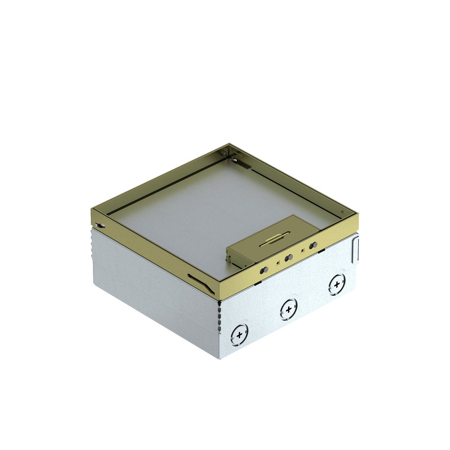 OBO Bettermann Лючок UDHOME4 2М пустой, для 6хModul45 (латунь)