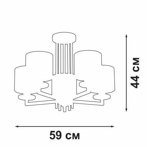 Люстра на штанге Vitaluce V3069-8/5PL