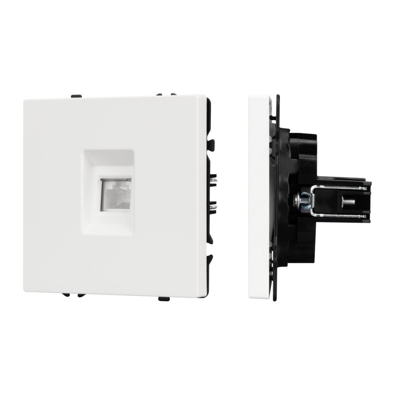 Механизм компьютерной розетки Arlight SCT-NOBE-MPC1-SFPL-WH (RJ-45, CAT6) 054304