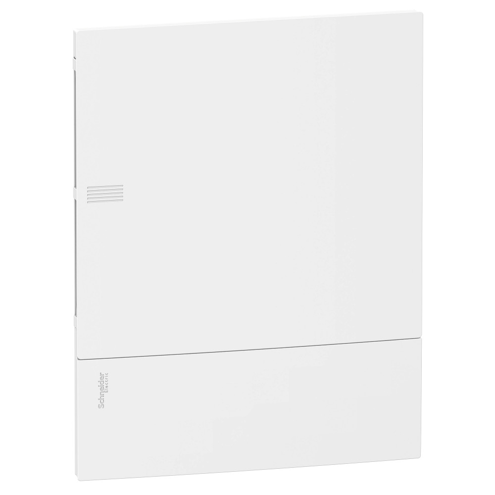 Schneider Electric RESI9 MP (Mini Pragma) Бокс встраеваемый с белой дверью 2 ряда/24 модулей, IP40, IK07, 63А, 2 клеммы, Италия