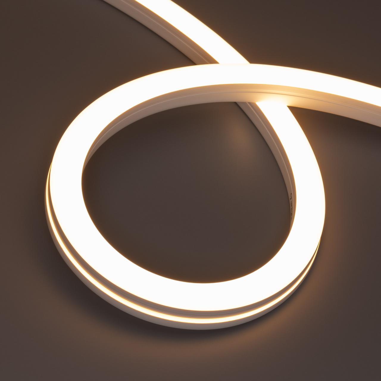Светодиодная лента герметичная MOONLIGHT-SIDE-X280-20x20mm 24V Warm2700 (10 W/m, IP67, 15m, wire x1) Arlight 044252