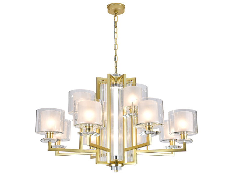 Подвесная люстра Newport 4408+4/C mat.gold
