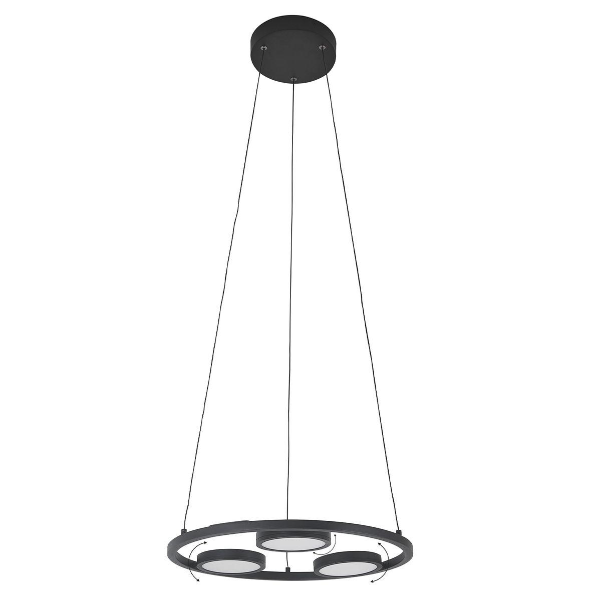 Подвесная светодиодная люстра Crystal Lux CLT 027C3 D450 BL