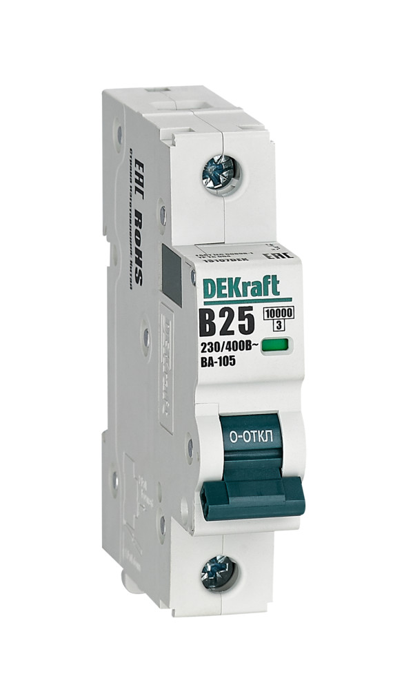 Dekraft Автоматический выключатель ВА105-1P-025A-B