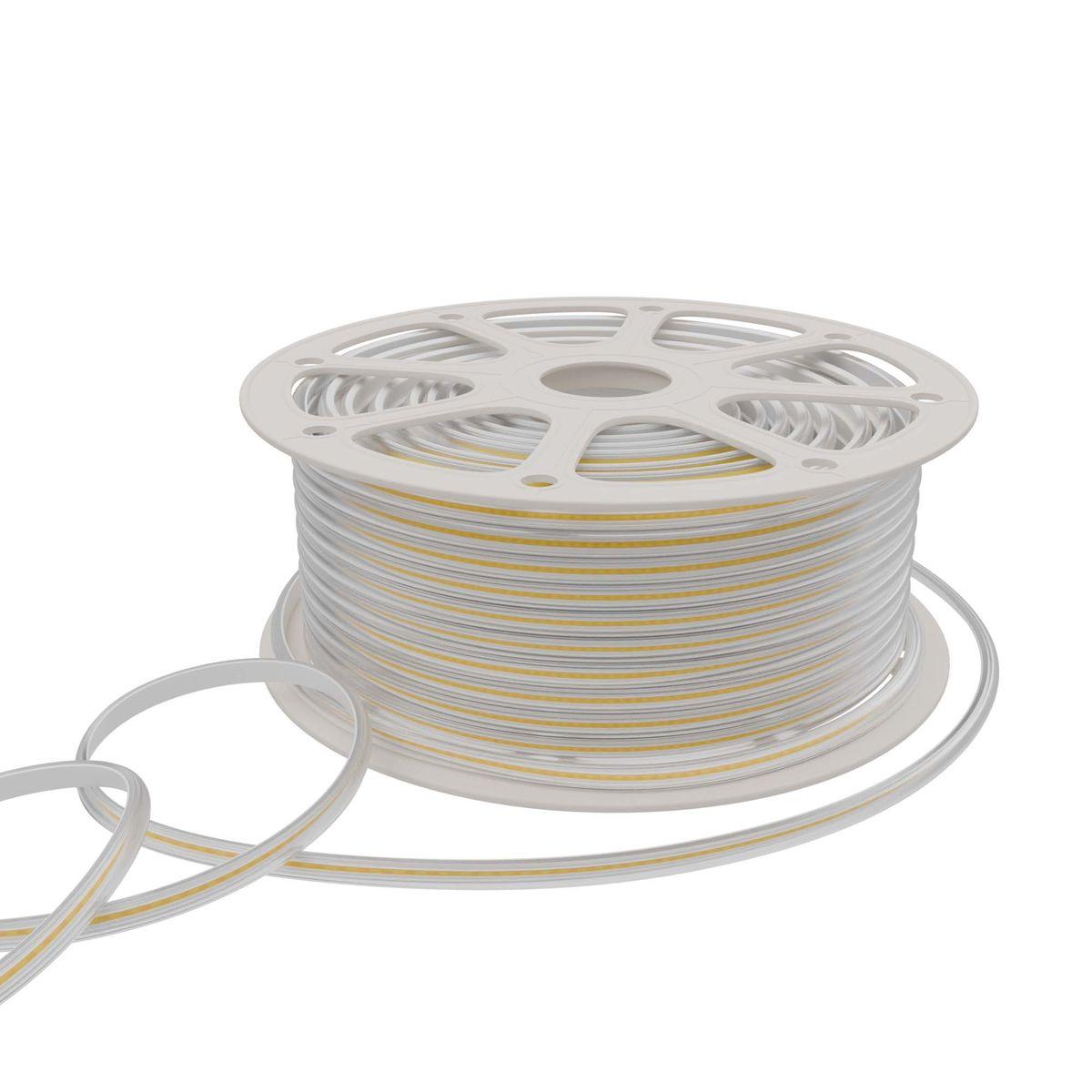 Светодиодная влагозащищенная лента Apeyron 11W/m 288LED/m COB теплый белый 50M 17-54