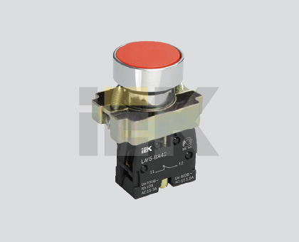 IEK LAY5 Кнопка управления LAY5-BA51 без подсветки желтая 1з