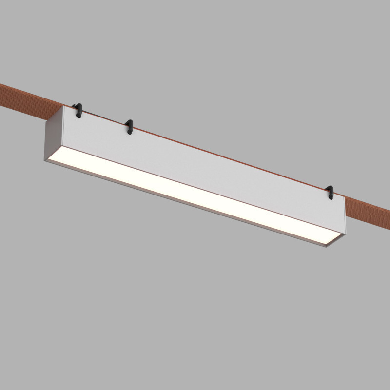 DK5674-WH Cветильник для трека-ремня Belty Smart, серия Linear, со светодиодом, L323*W40*H45мм, 48V DC, 12W, RA90, 120°, 2700-6500K, IP20, белый, алюминий