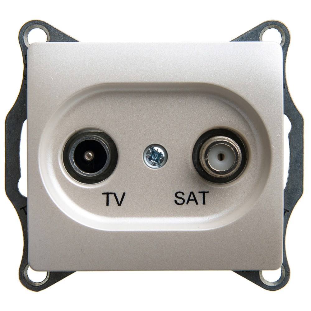 Systeme Electric Glossa Перламутр Розетка TV-SAT оконечная 1DB