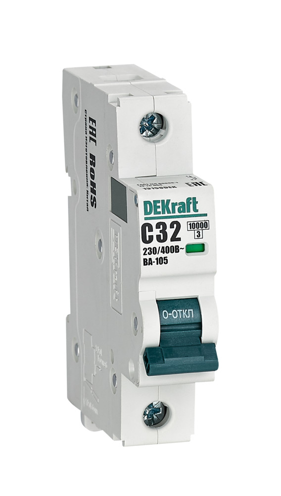 Dekraft Автоматический выключатель ВА105-1P-032A-C