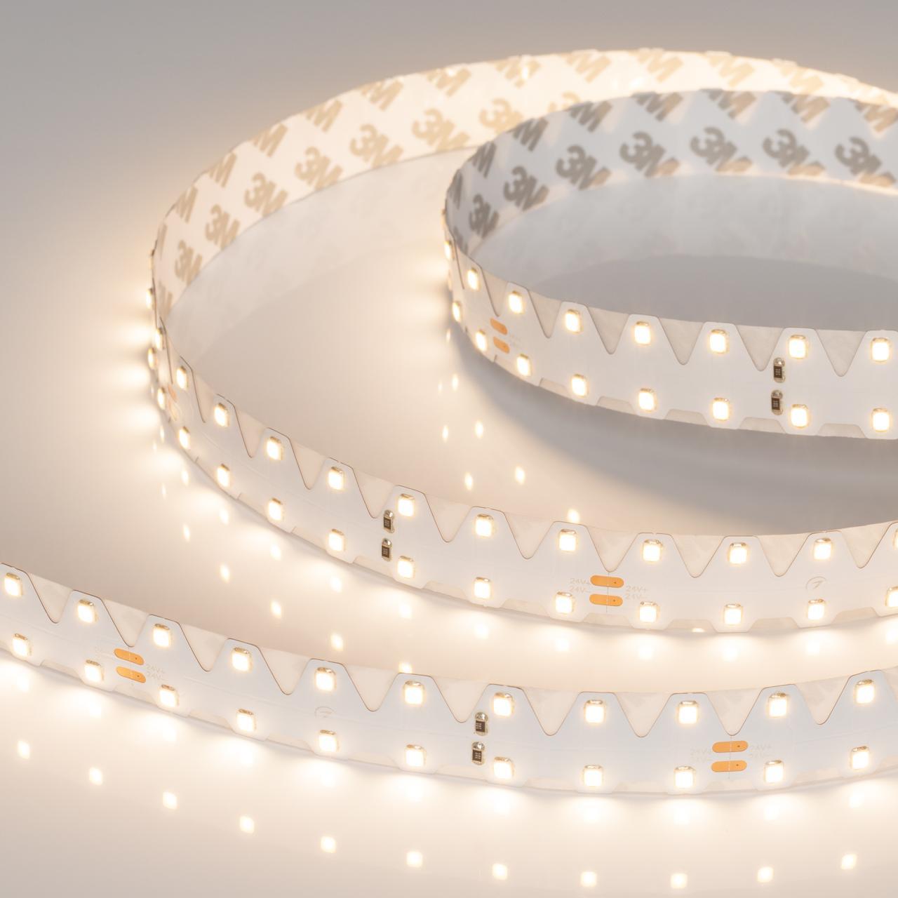 Светодиодная лента Arlight 20,6W/m 140LED/m 2835SMD теплый белый 5M Twist-A140-20mm 24V Warm3000 033872(2)