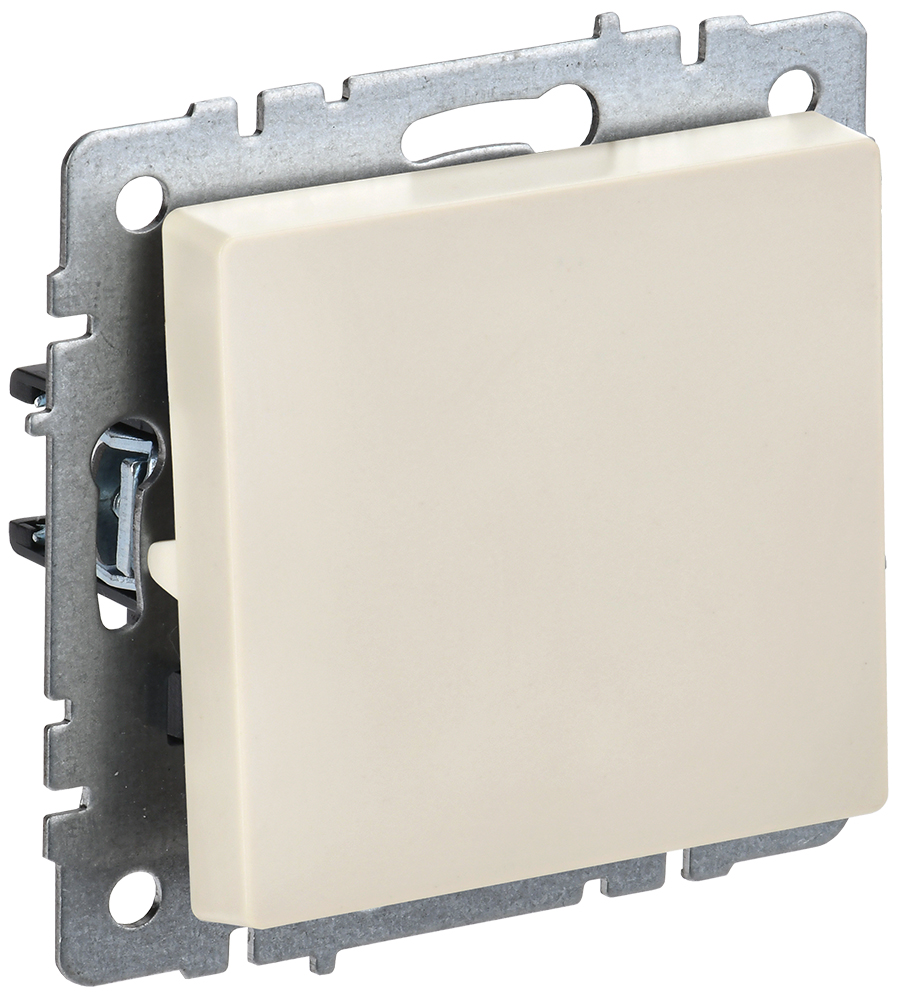 IEK BRITE BASE Бежевый Выключ. 1-к самовозвр 10А ВС10-1-4-БрКр