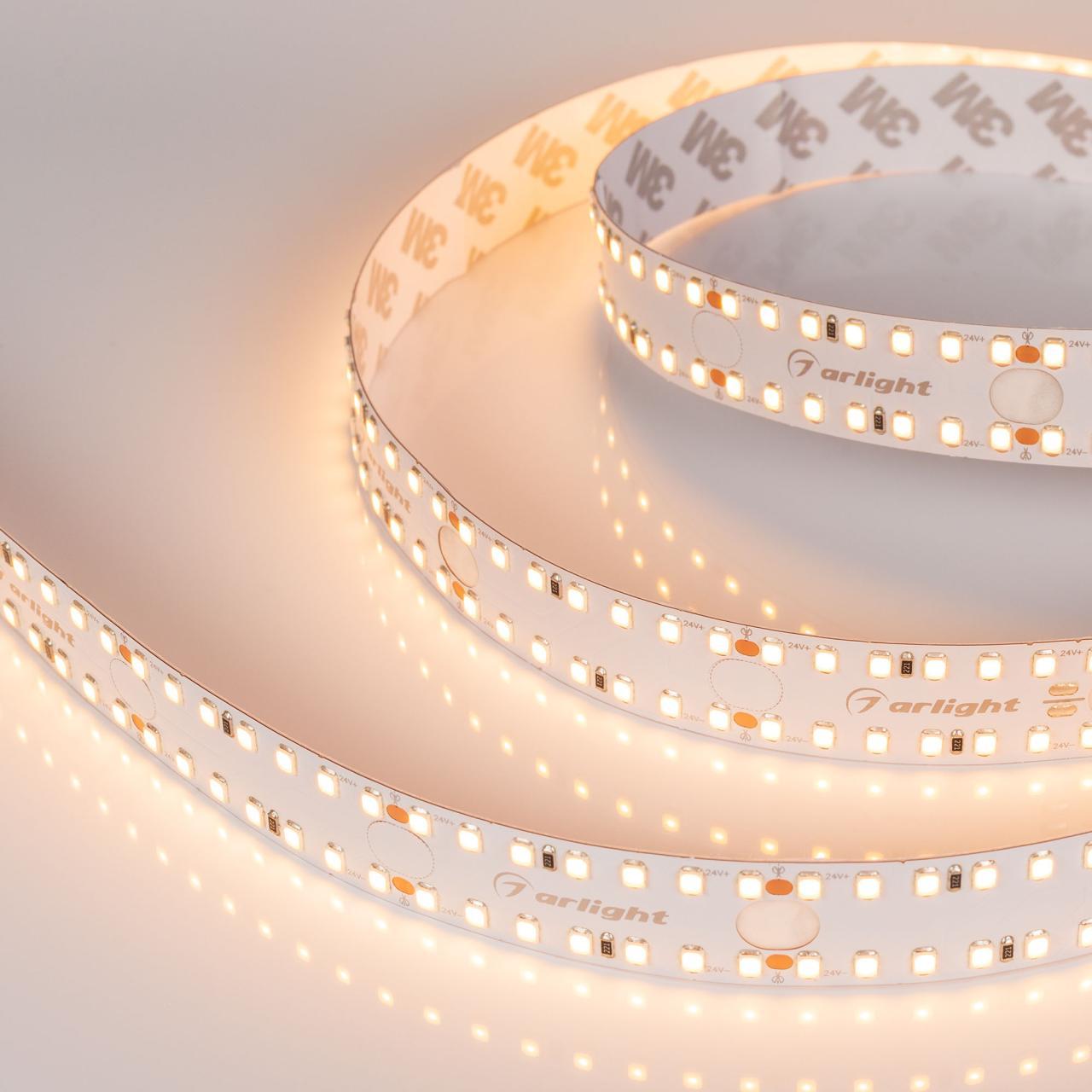 Светодиодная лента Arlight 20W/m 280LED/m 2835SMD теплый белый 2,5M S2-A280-20mm 24V Warm2700 021199(2)