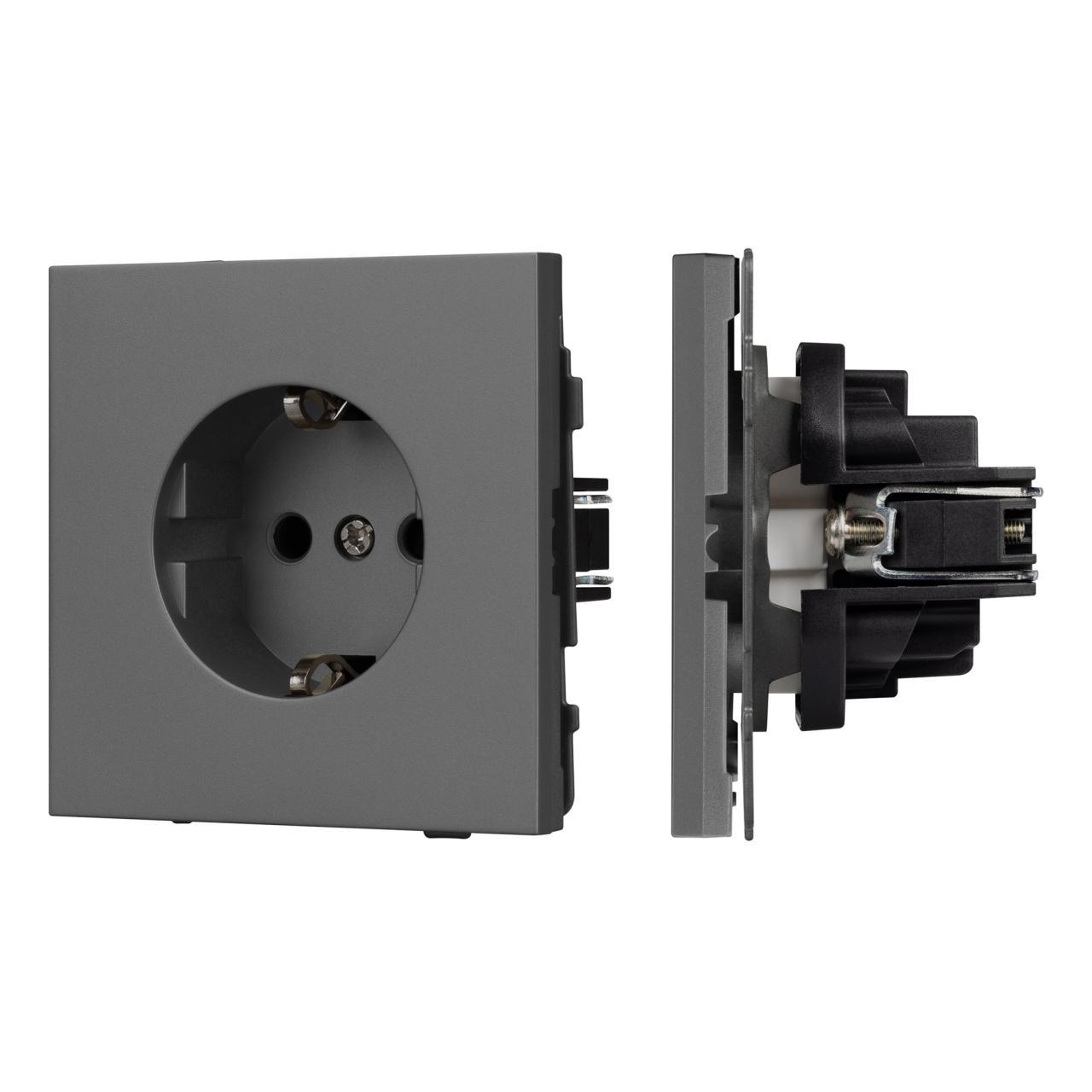 Механизм электрической розетки SCT-TENDO-MEU1-SFPL-GR (230V, 16A) Arlight 054640