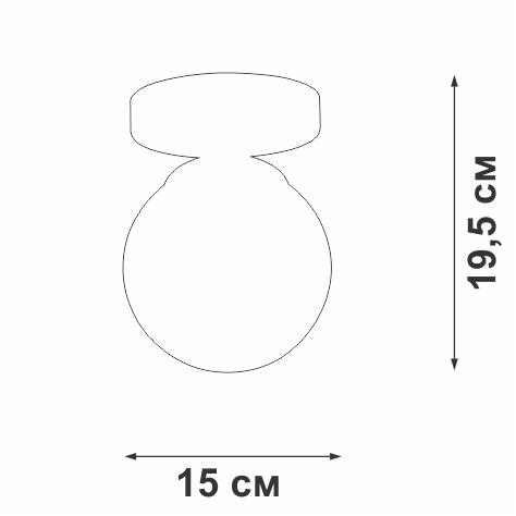 Накладной светильник Vitaluce V3962-1/1PL