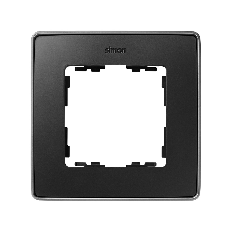 Simon 82 Detail Графит, основание Алюминий Рамка 1-ая