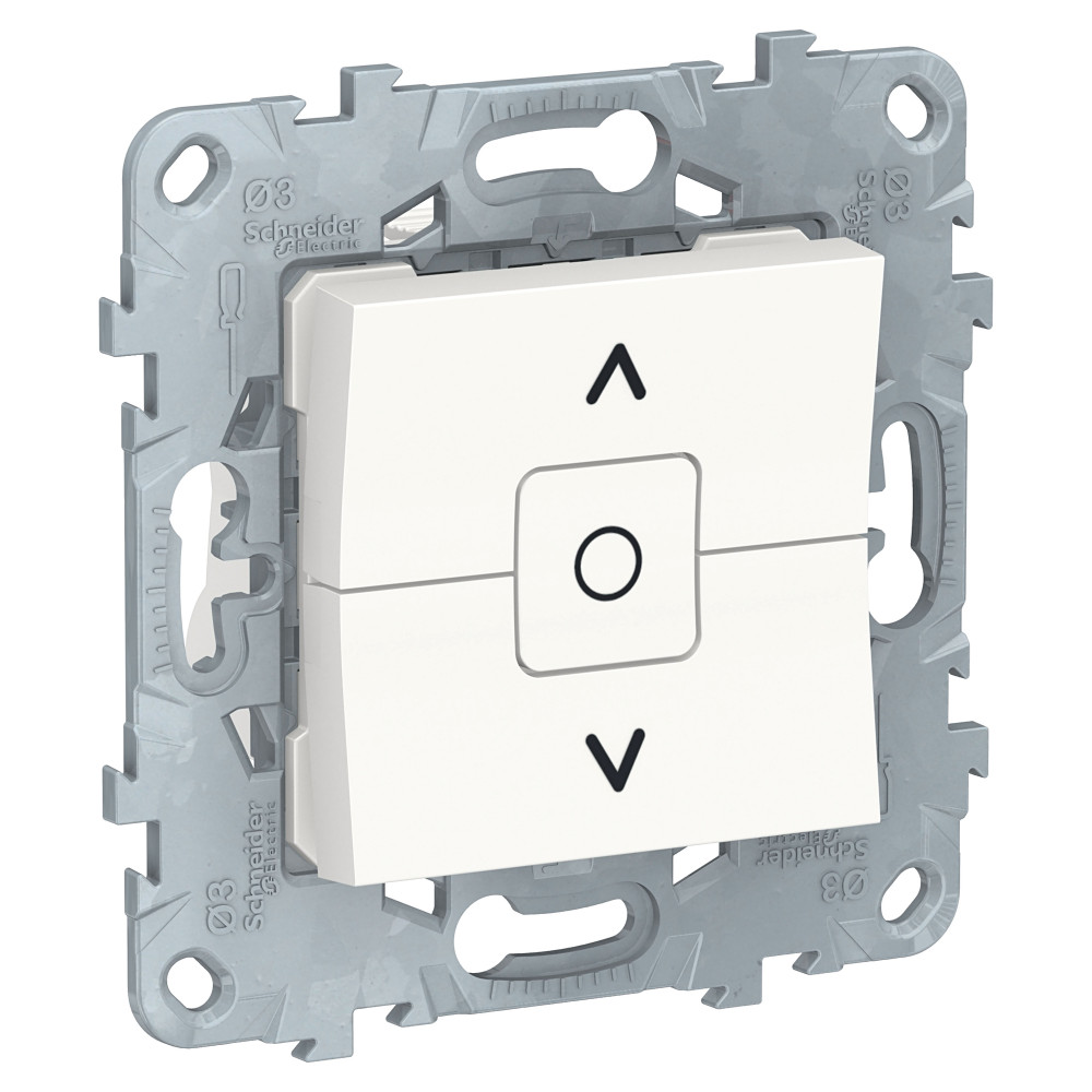 Schneider Electric Unica New Бел Выключатель для жалюзи, 2-клавишный, сх. 4