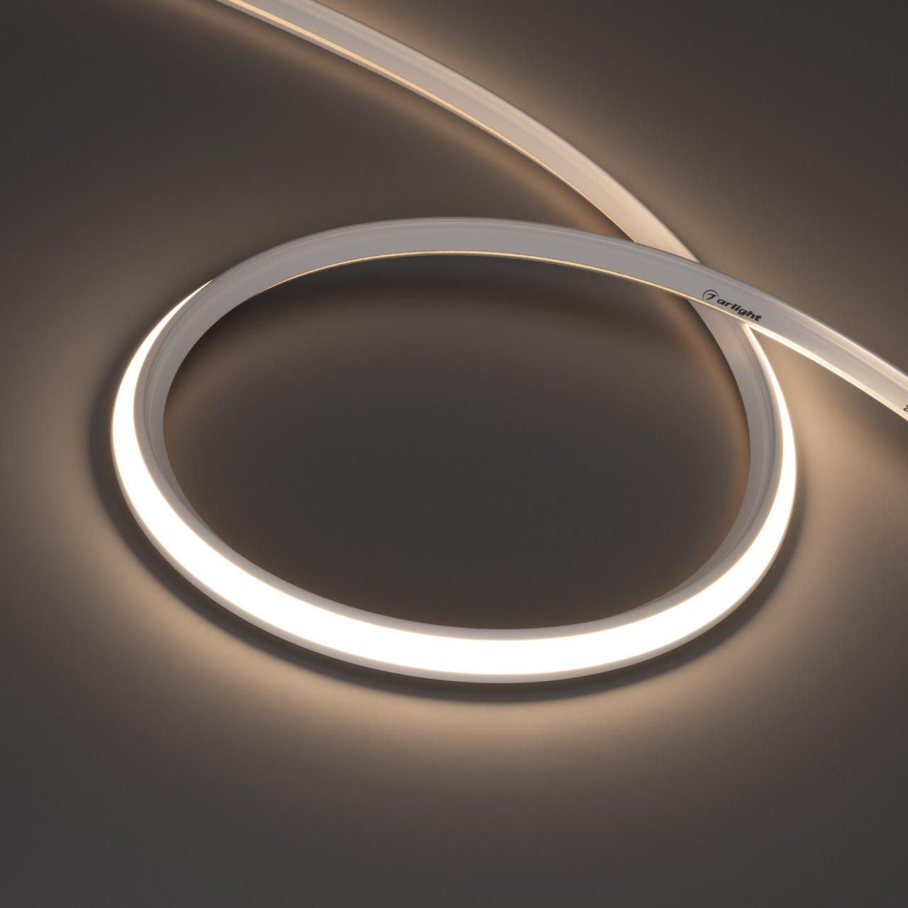 Светодиодная лента герметичная MOONLIGHT-3D-T-X544-10x10mm 24V Day4000 (8 W/m, IP67, 5m, wire x1) Arlight 049471