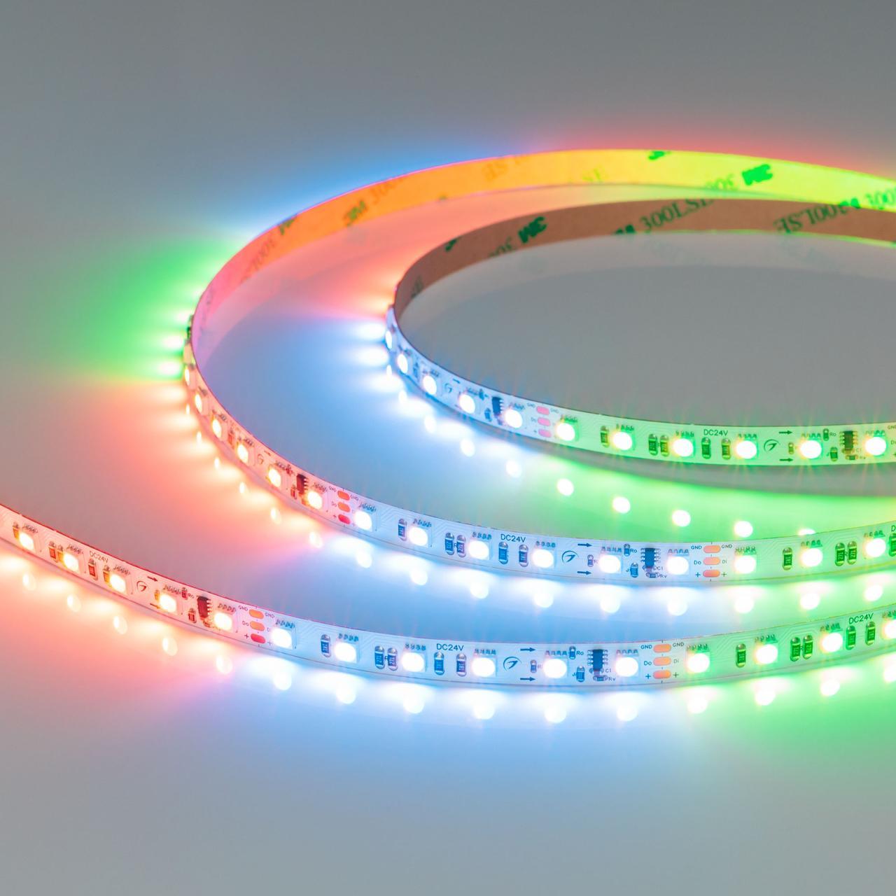Светодиодная лента SPI-H84-8mm 24V RGBW-White-PX6 (22 W/m, IP20, 4040, 5m) Arlight 049476