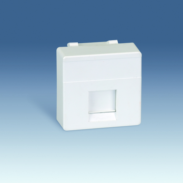Simon 27 Мех Слоновая кость Адаптор на 1 RJ45(12) 75528-, 75540-, 75541-, 75544-39, широкий, шторки