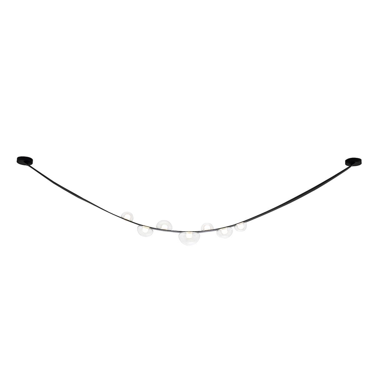 Накладной светильник Crystal Lux BOSQUE SP7 L3000 BLACK/TRANSPARENT