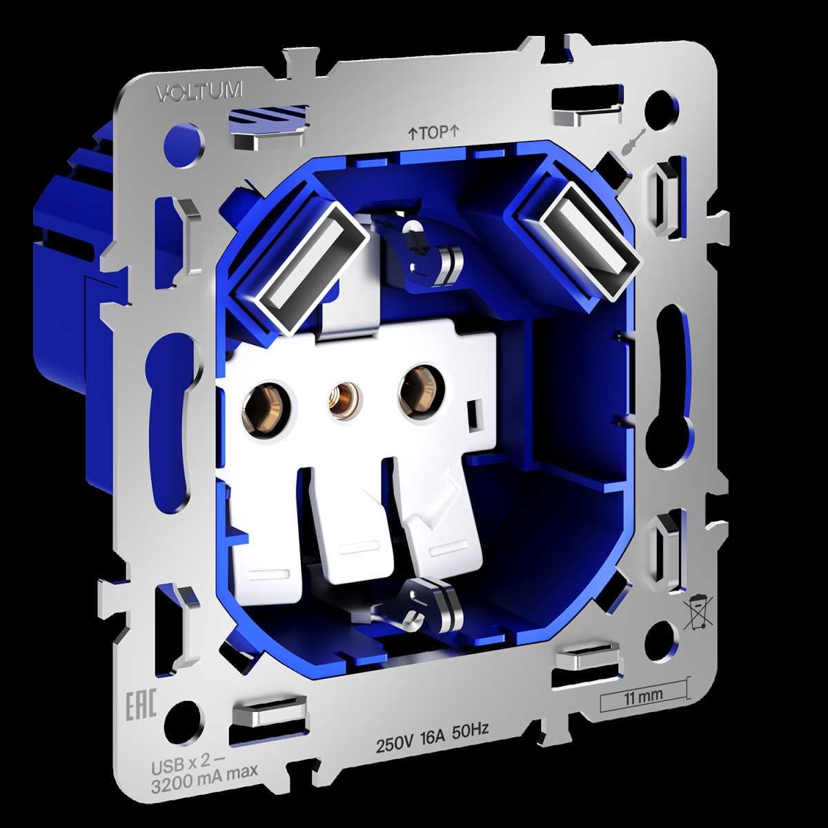 Розетка VOLTUM VLS0404M