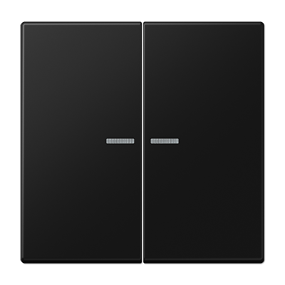 JUNG LS 990 Черный матовый Клавиша 2-ая с подсветкой
