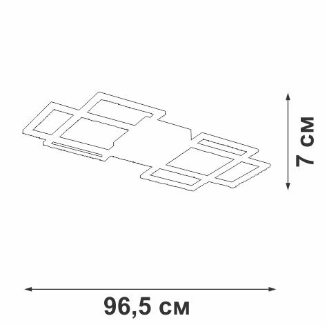 Накладная люстра Vitaluce V4684-0/3PL