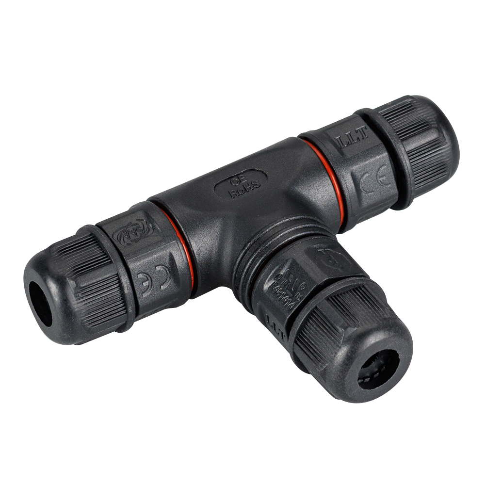 Arlight Коннектор тройной NEO-CON-T-2pin-BK (3-7mm, IP67) (IP67 Пластик, 3 года)