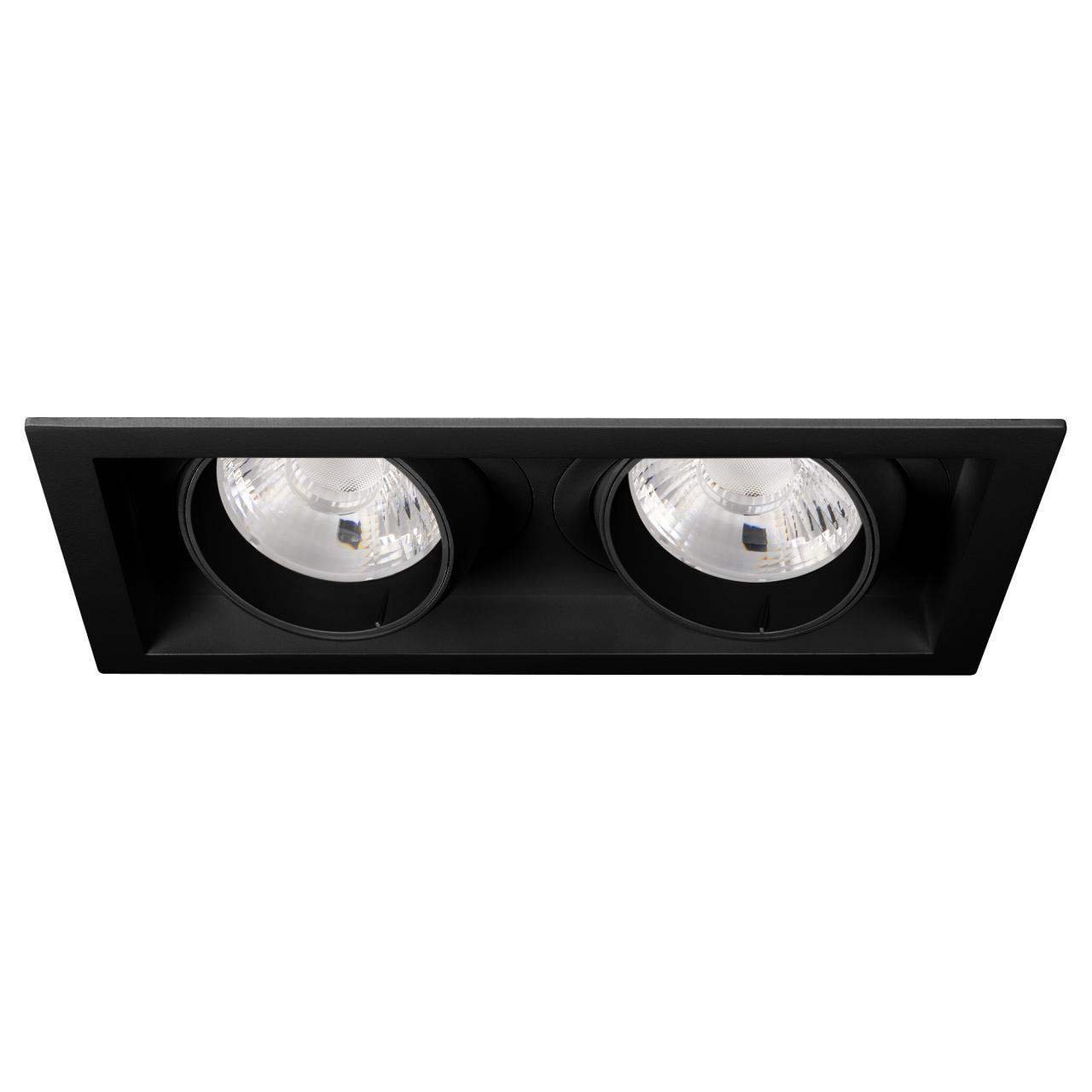 Светильник MS-VORTEX-BUILT-S250x140-2x30W Warm3000 (BK-BK, 17 deg, 230V) Arlight 058450