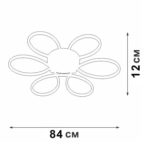 Накладная люстра Vitaluce V04610-13/6PL
