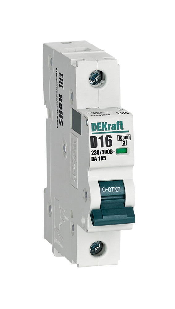 Dekraft Автоматический выключатель ВА105-1P-016A-D