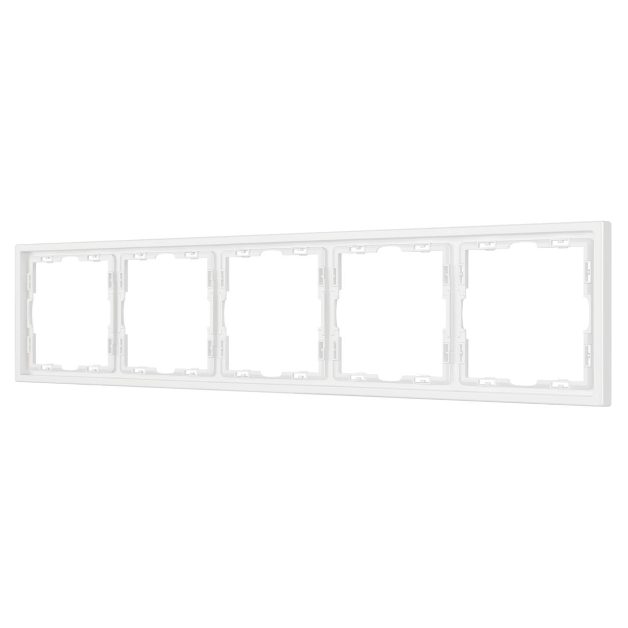 Рамка пластиковая FRM-NOBE-SFPL-5-WH Arlight 054227