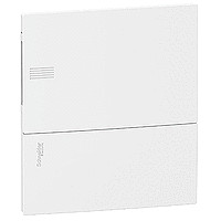 Schneider Electric RESI9 MP (Mini Pragma) Бокс встраеваемый с белой дверью 1 ряд/8 модулей, IP40, IK07, 63А, 2 клеммы, Италия