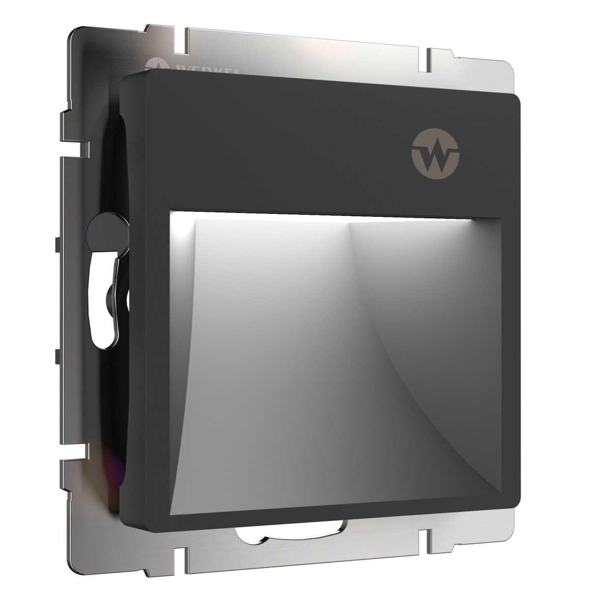 Встраиваемая LED подсветка Werkel три режима с датчиком движения черный матовый W1154608 4690389192227
