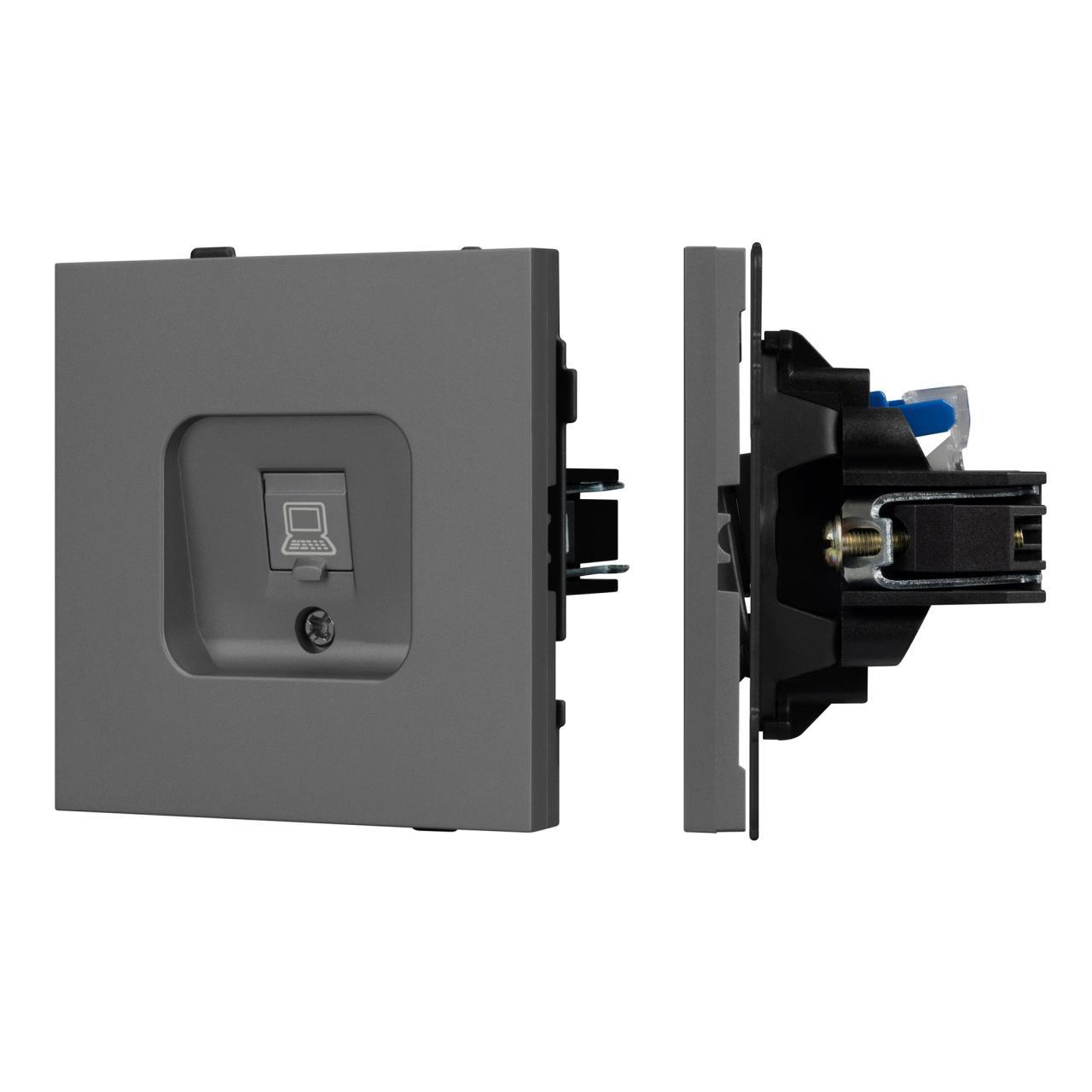 Механизм компьютерной розетки SCT-TENDO-MPC1-SFPL-GR (RJ-45, CAT6) Arlight 054593