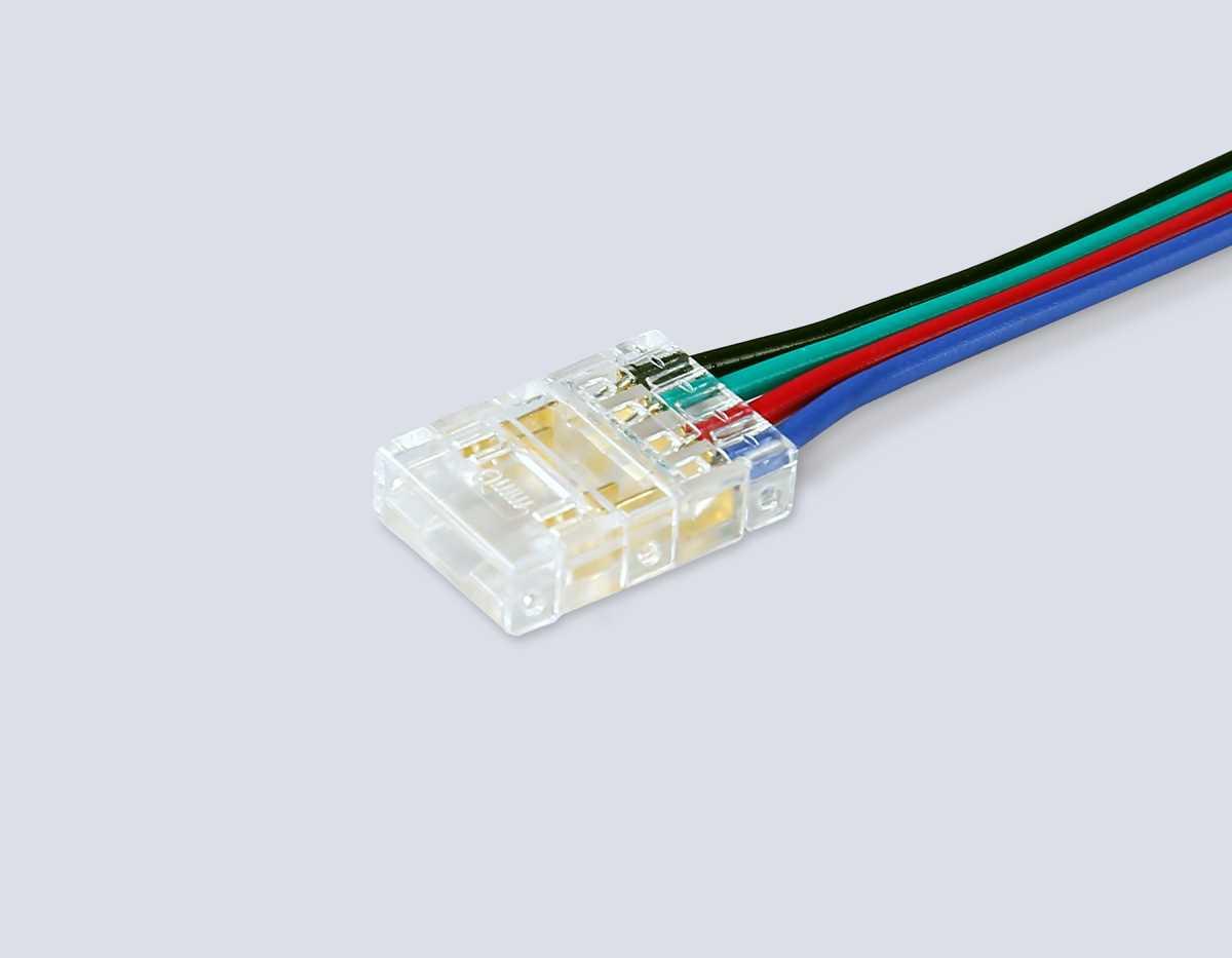 Соединитель гибкий двухсторонний AMBRELLA LIGHT ILLUMINATION COB RGB 12/24V для лент 10mm (4 конт.) (5шт. в комплекте) GS7921