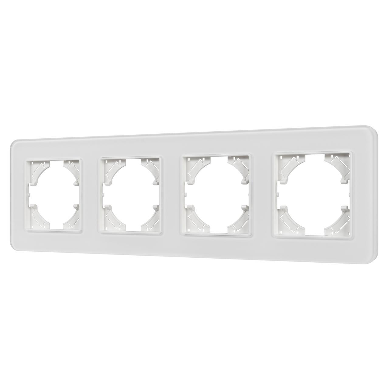Рамка стеклянная FRM-OMALI-SFGS-4-WH Arlight 049716