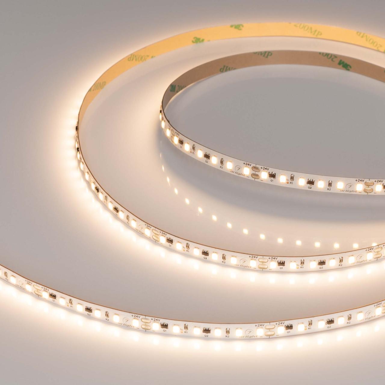 Светодиодная лента Arlight 9,6W/m 120LED/m 2835SMD теплый белый 10M IC-A120-8mm 24V Warm2700 037965