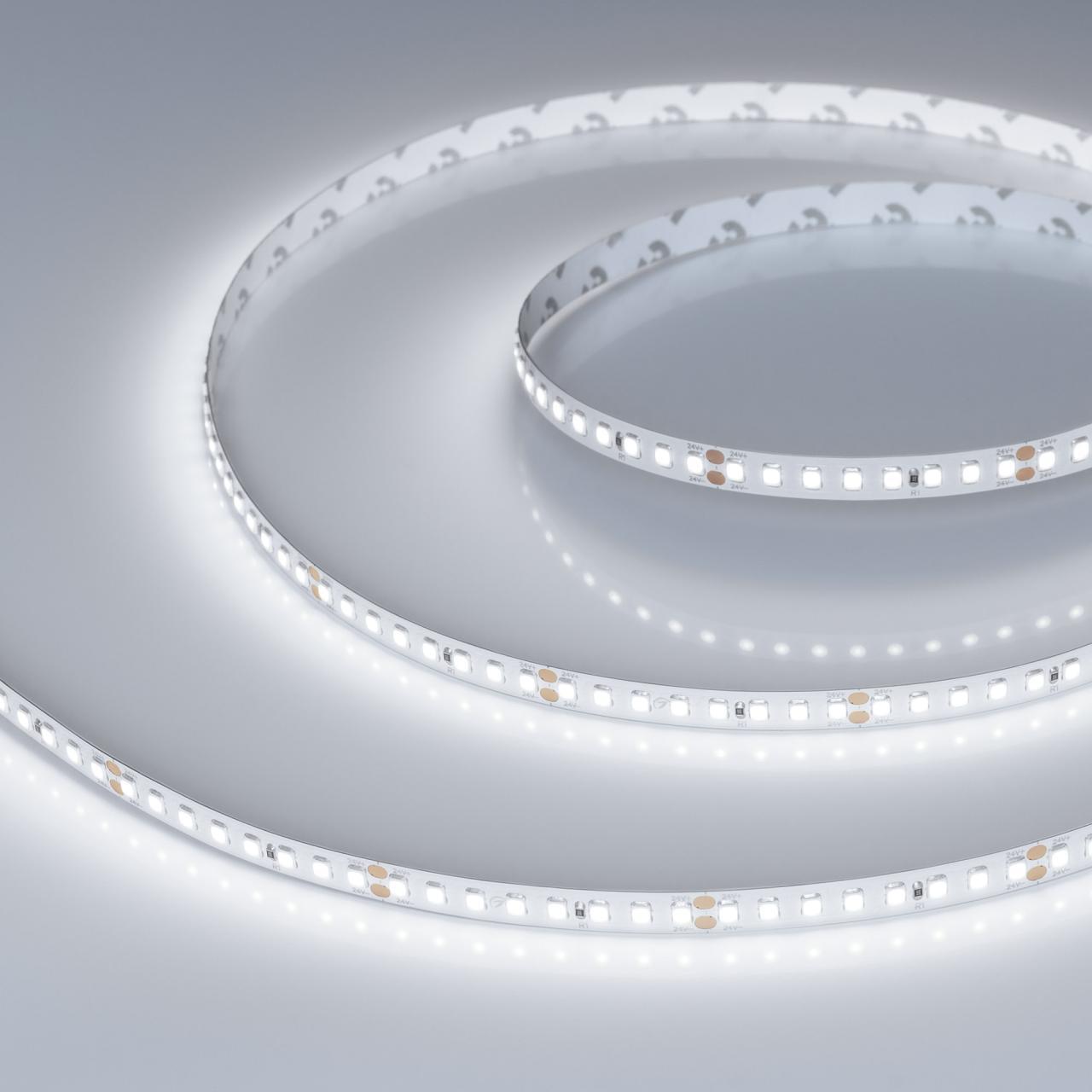 Светодиодная лента Arlight 12W/m 160LED/m 2835SMD холодный белый 5M 024534(2)