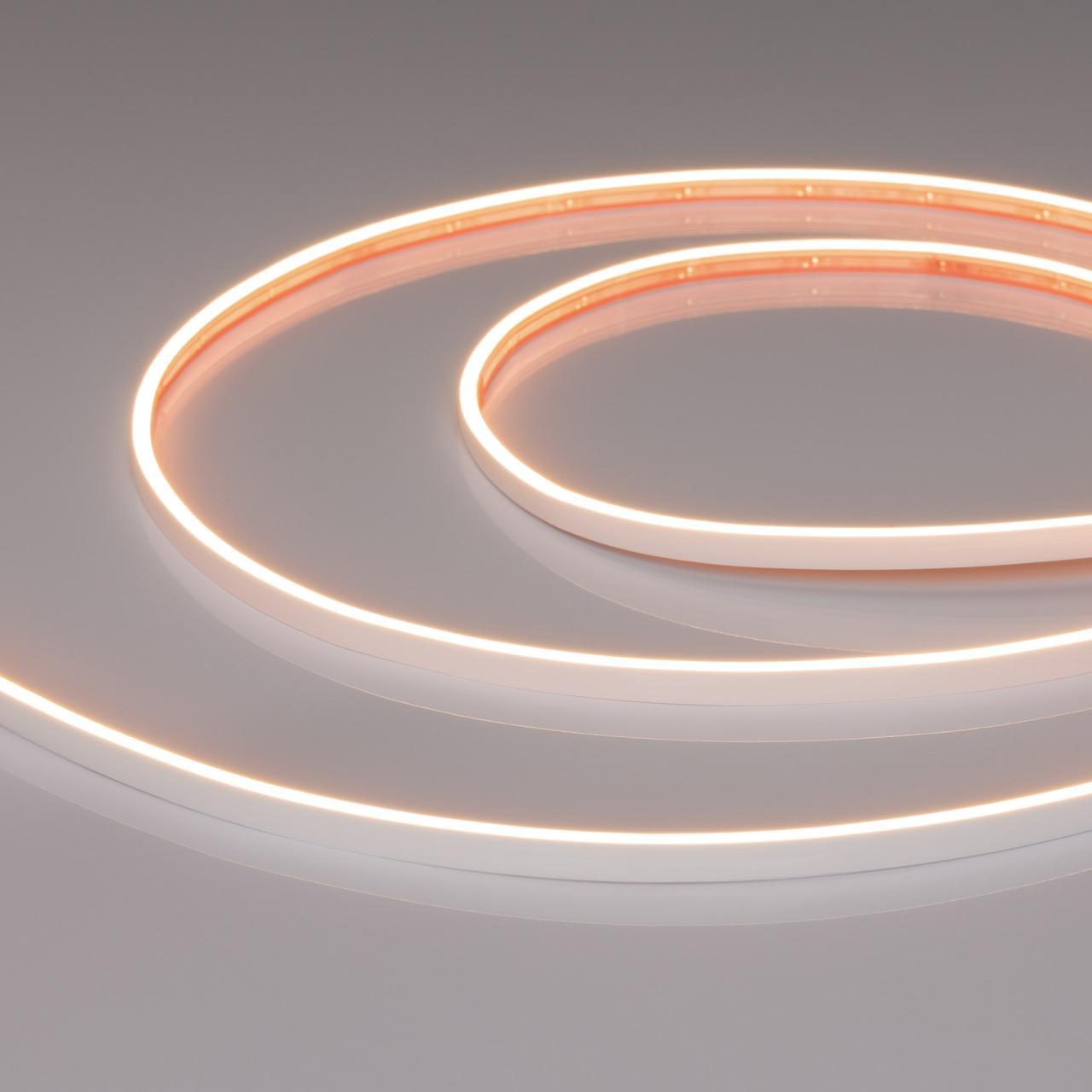 Светодиодная лента герметичная VELA-M240-2.5x6mm 24V Warm3000 (5 W/m, IP65, 5m) Arlight 053268