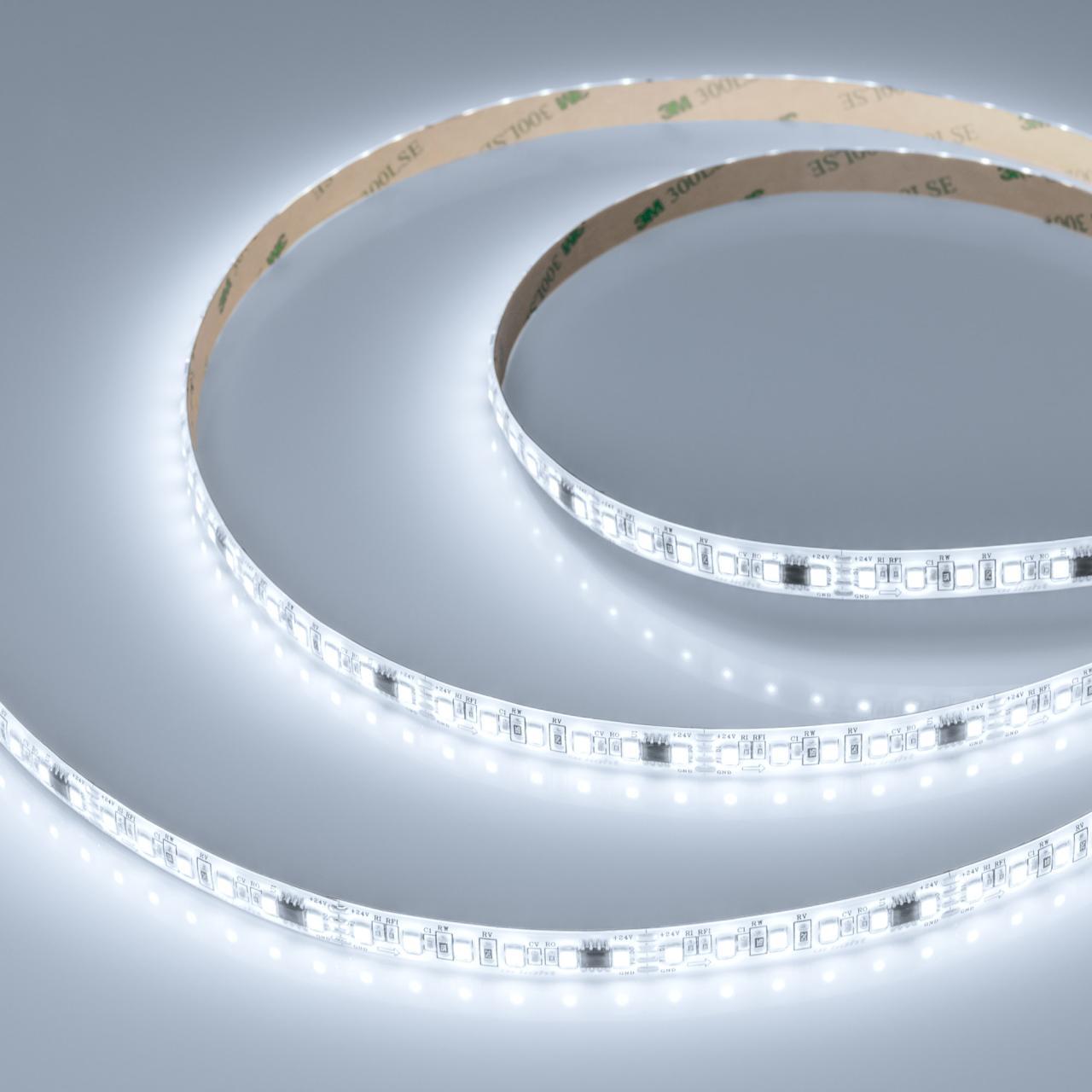 Светодиодная лента герметичная SPI-SE-A120-10mm 24V White6000-PX6-BPT (11 W/m, IP65, 2835, 5m) Arlight 049439